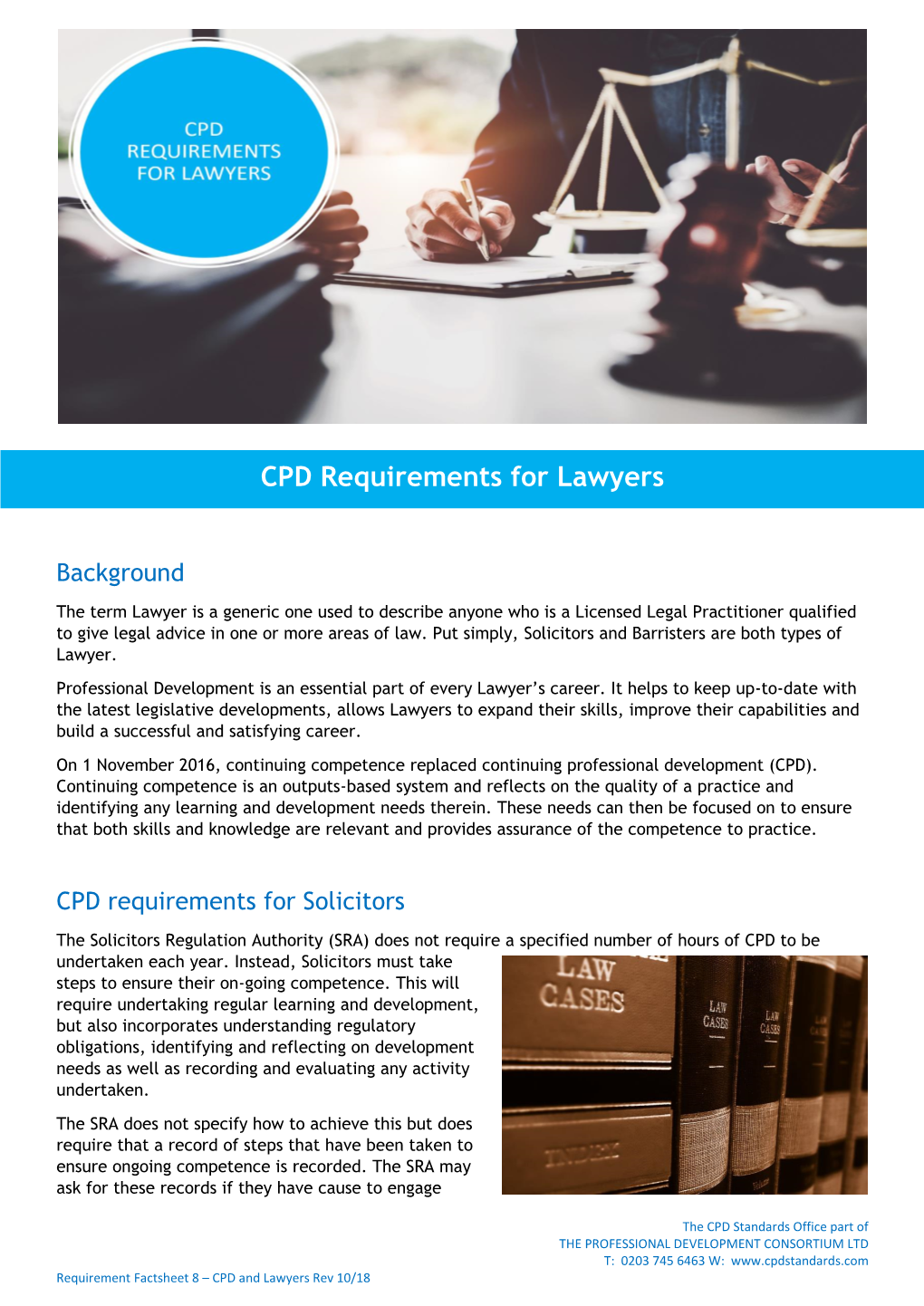 CPD Requirements for Lawyers