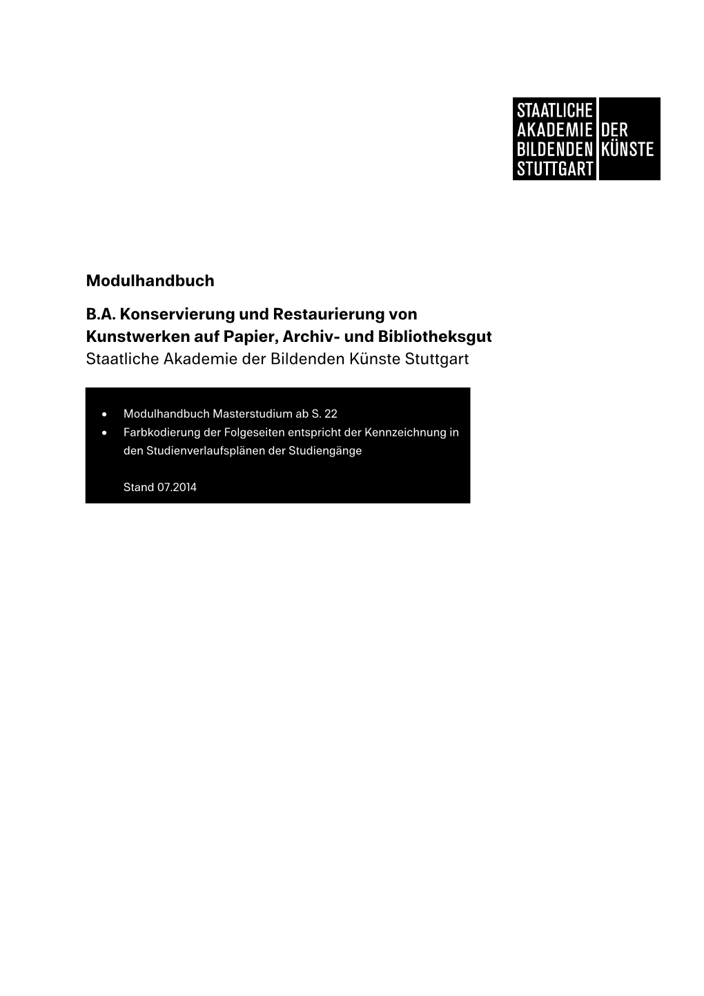 Modulhandbuch 2014