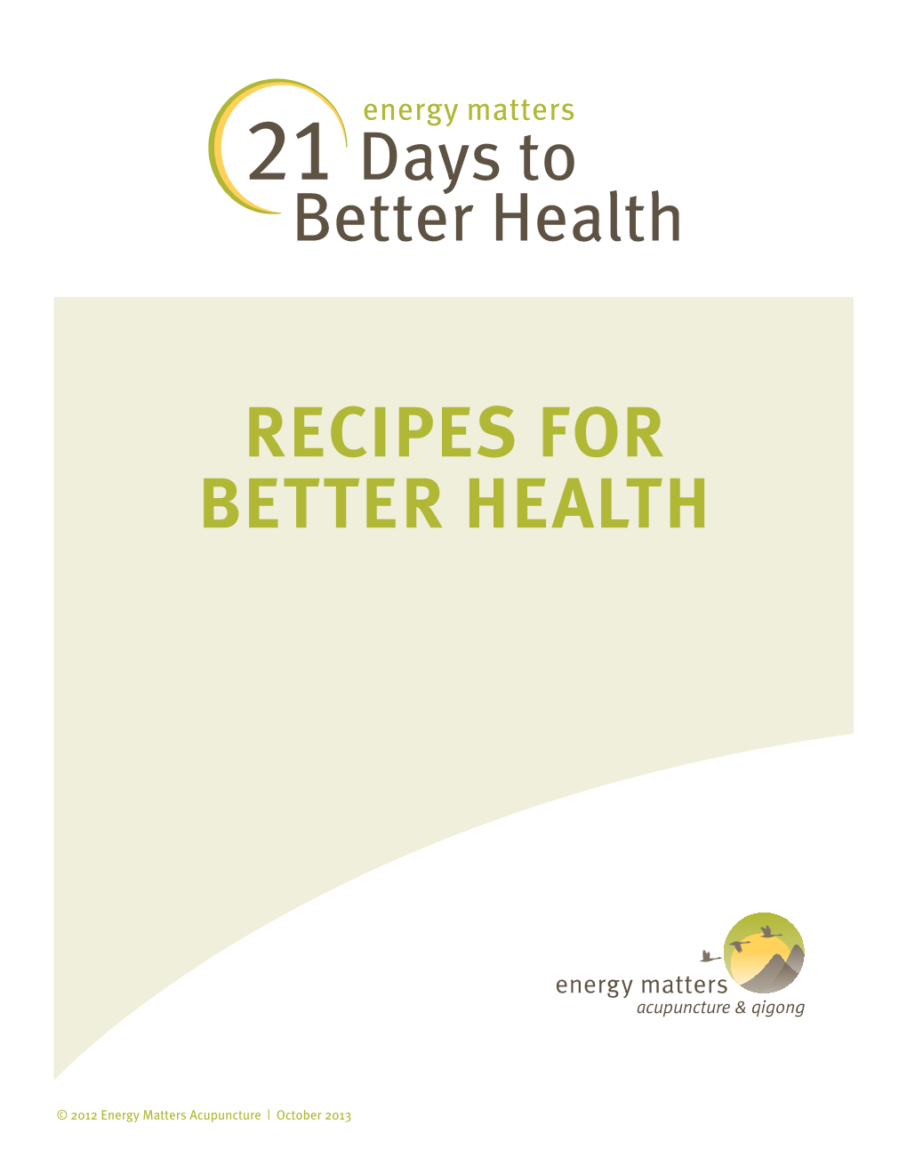 Recipes for Better Health