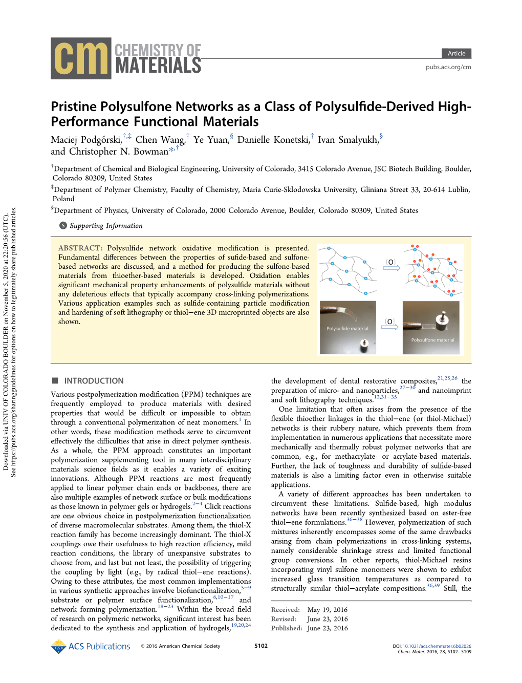 Pristine Polysulfone Networks As a Class of Polysulfide-Derived High