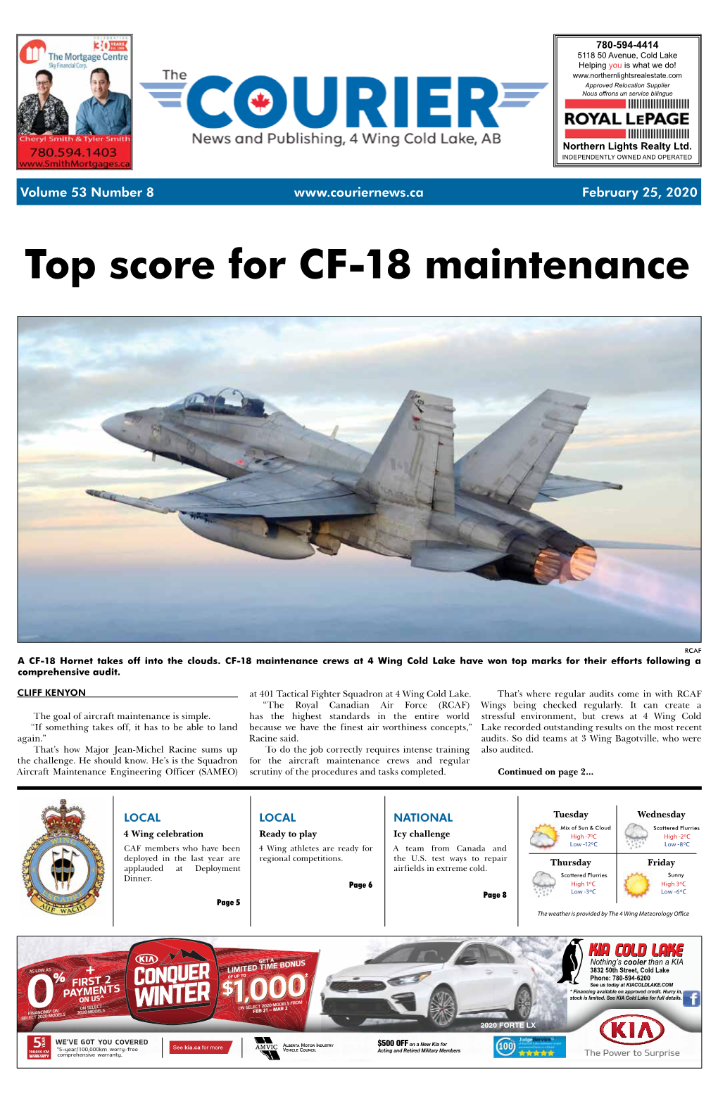 Top Score for CF-18 Maintenance