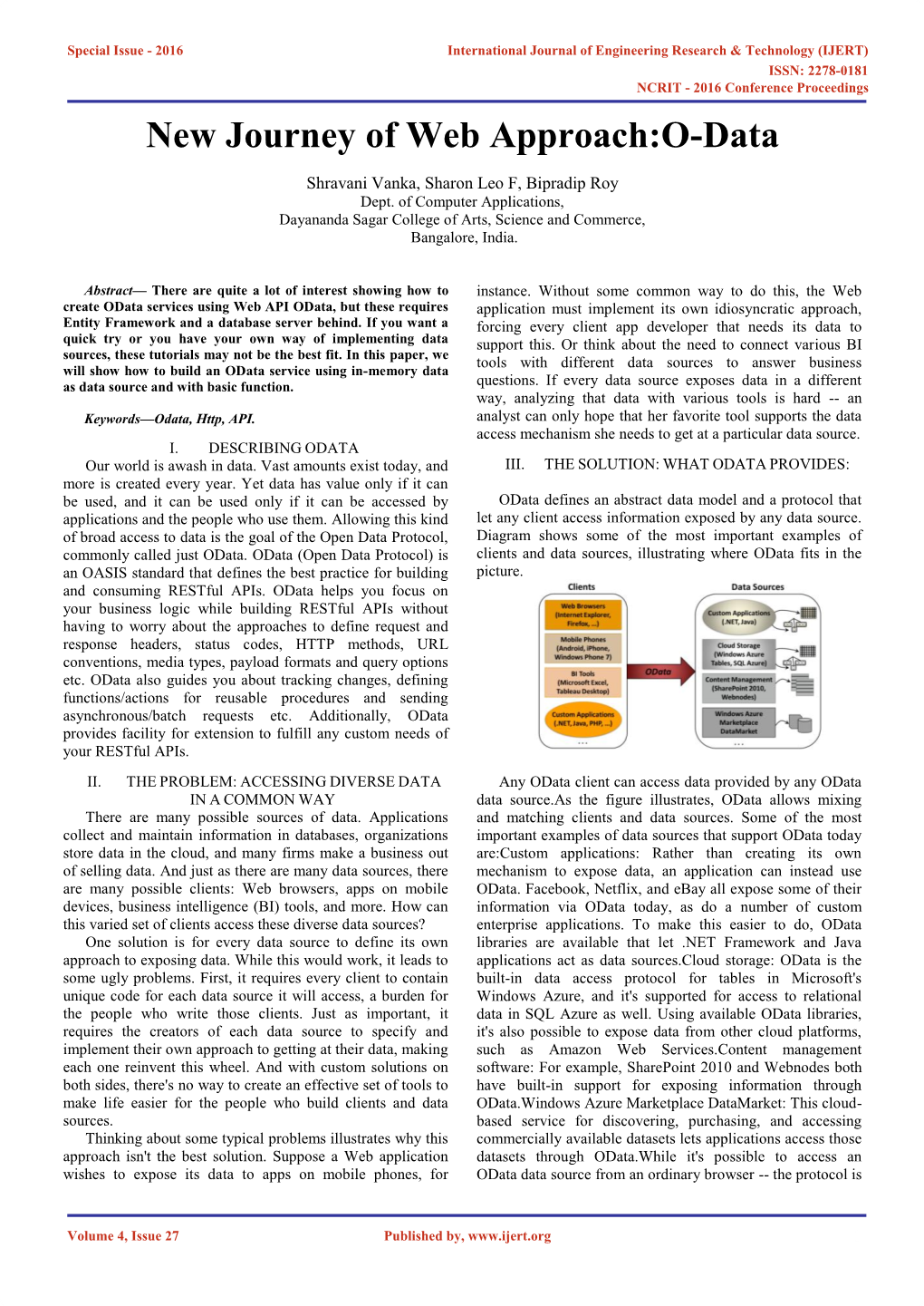 New Journey of Web Approach:O-Data