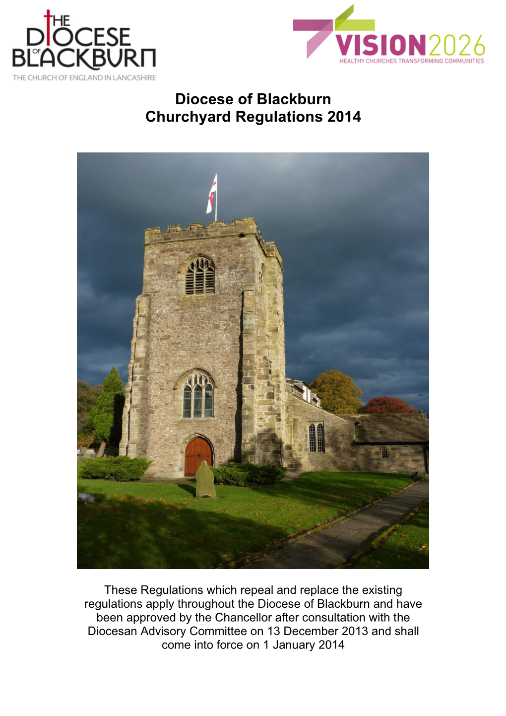 Diocese of Blackburn Churchyard Regulations 2014