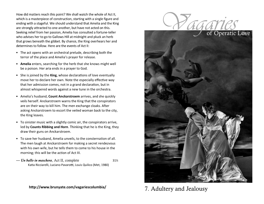 Of Operatic Love 7. Adultery and Jealousy