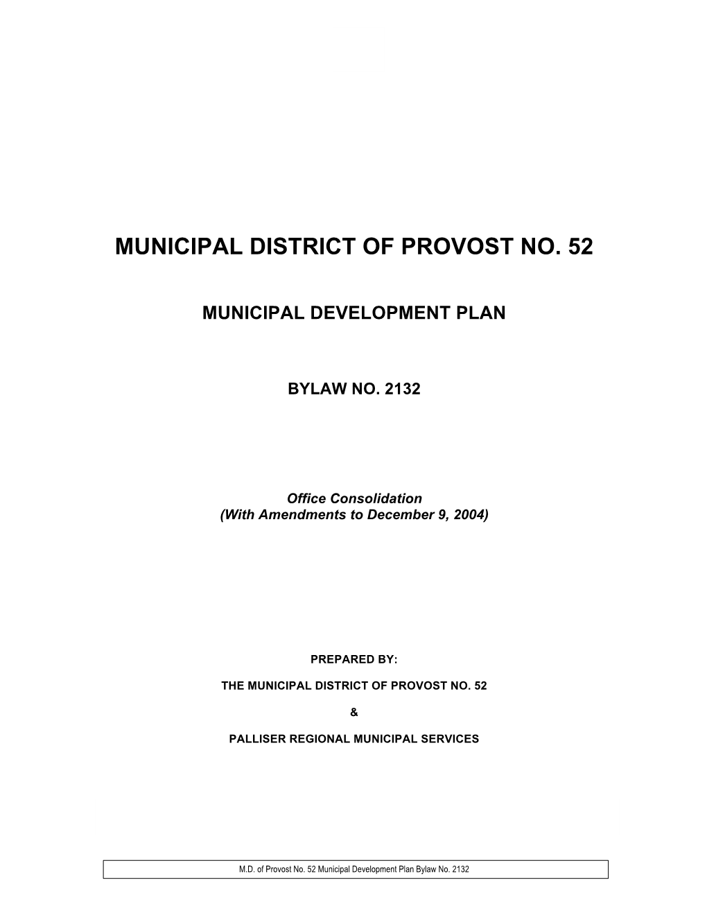 Municipal District of Provost No. 52