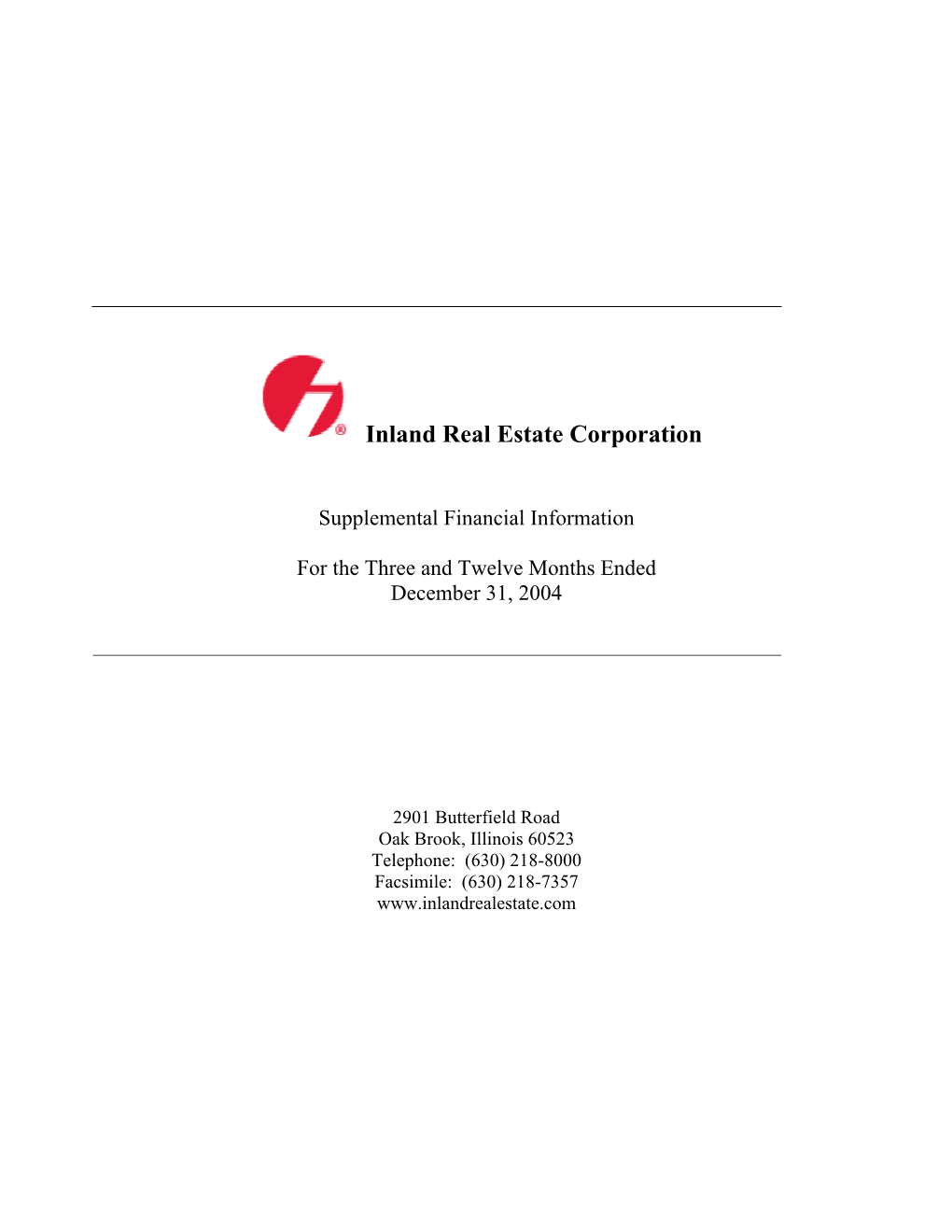 Inland Real Estate Corporation