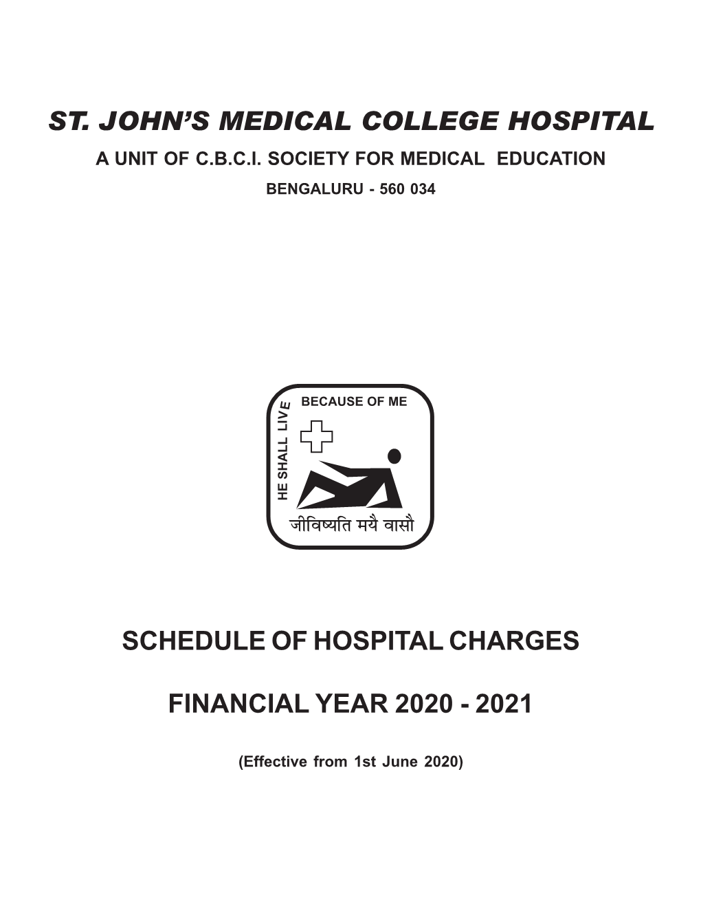 St. Johns Hospital Charges 2020-2021