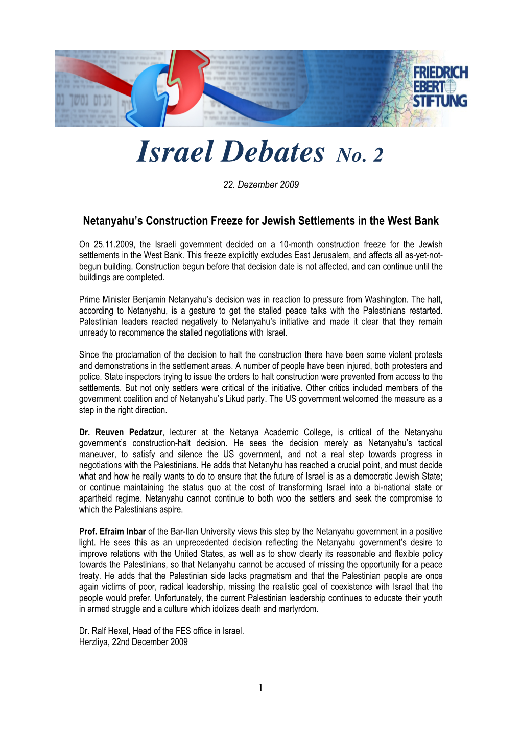 Israel Debates No. 2 22