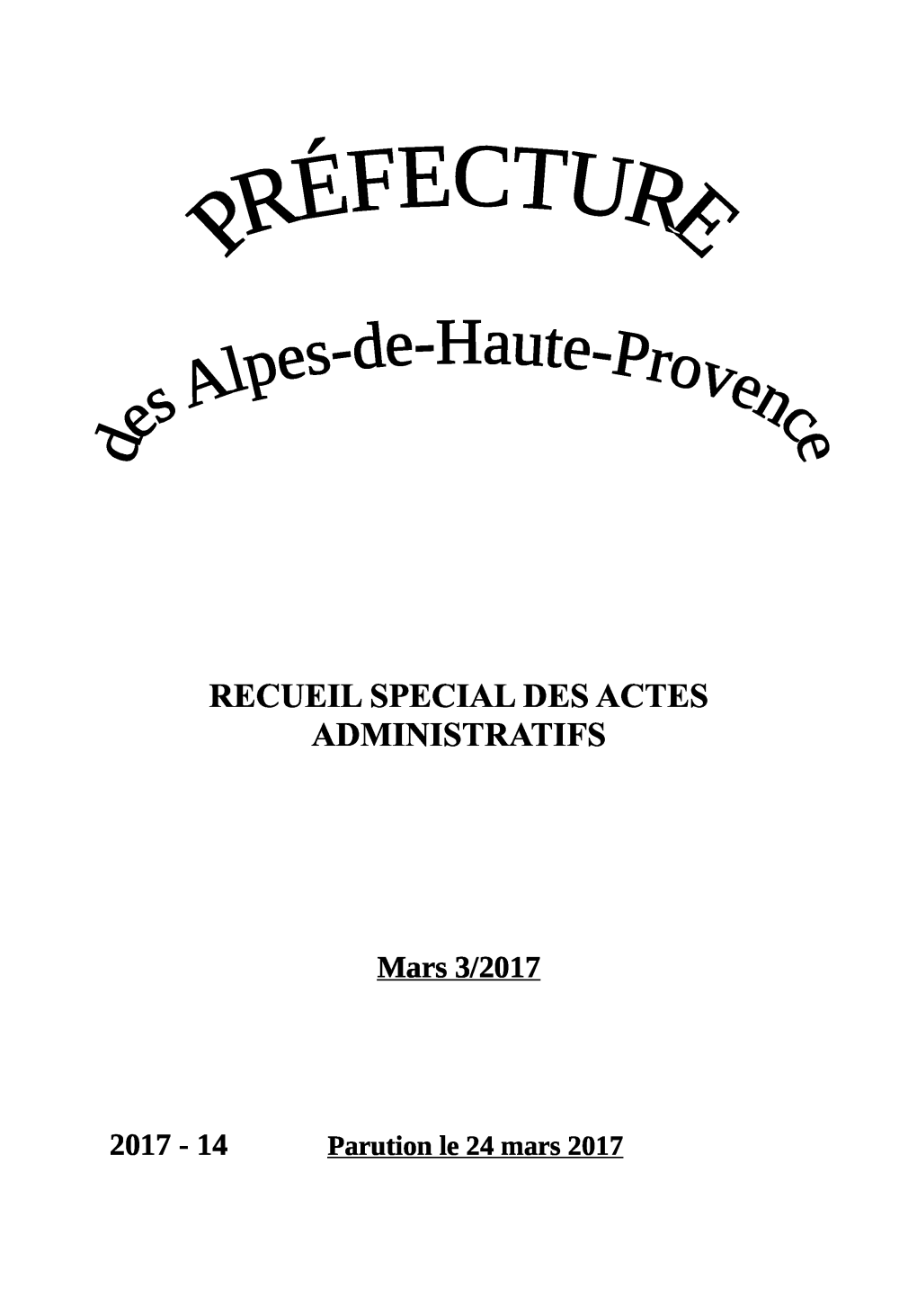 Recueil Special Des Actes Administratifs