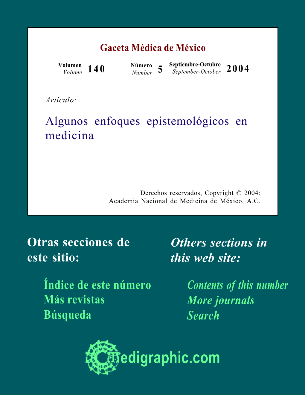 Algunos Enfoques Epistemológicos En Medicina