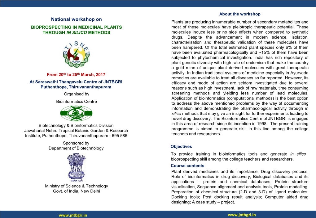 National Workshop On