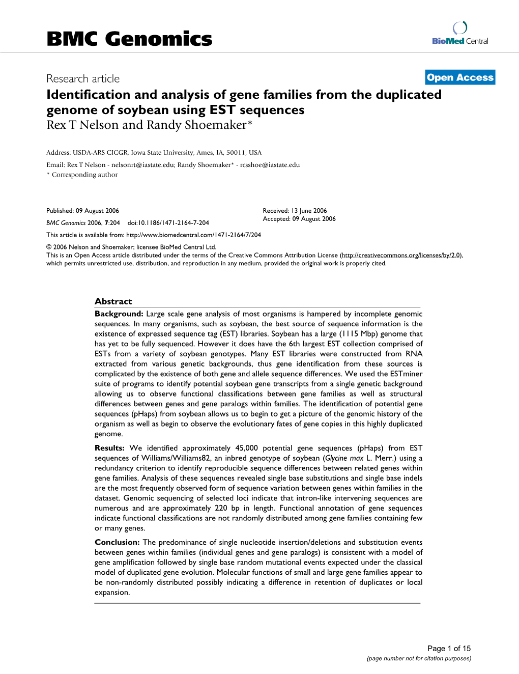 BMC Genomics Biomed Central