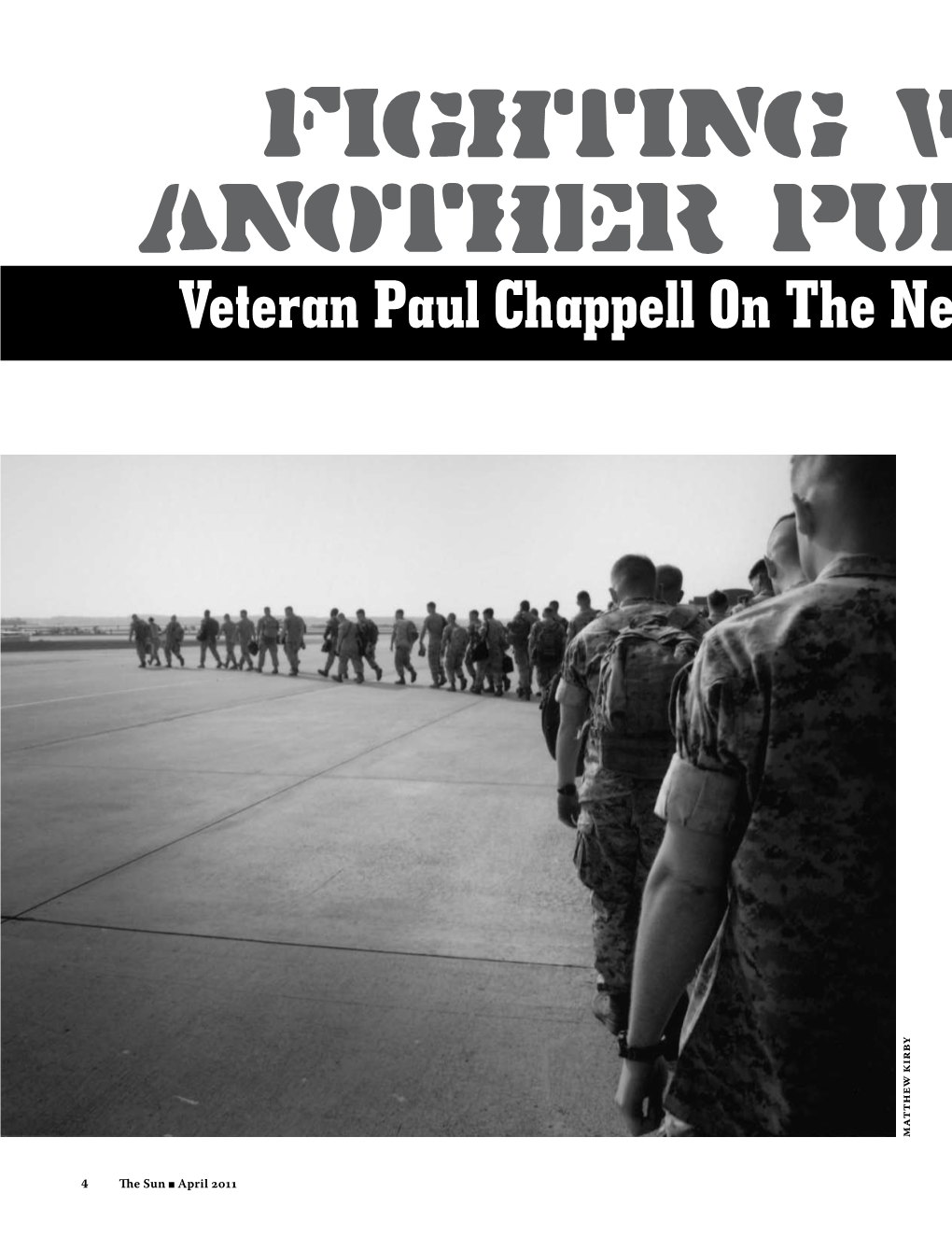 Veteran Paul Chappell on the Need to End War Matthew Kirby