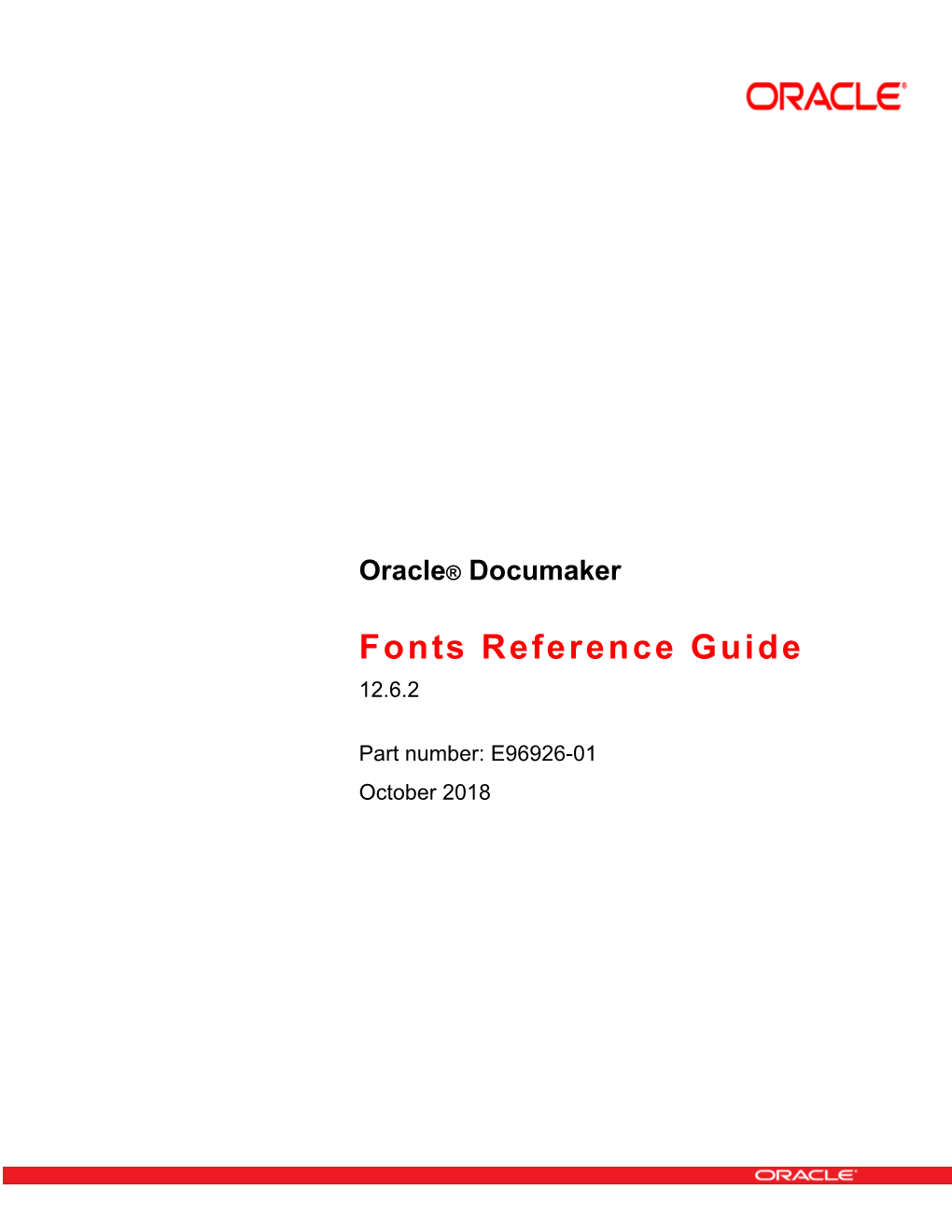 Oracle Documaker Font Reference Guide 12.6.2