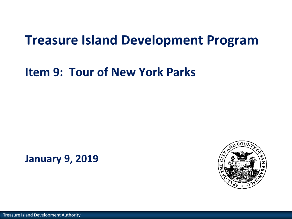 Treasure Island Development Program