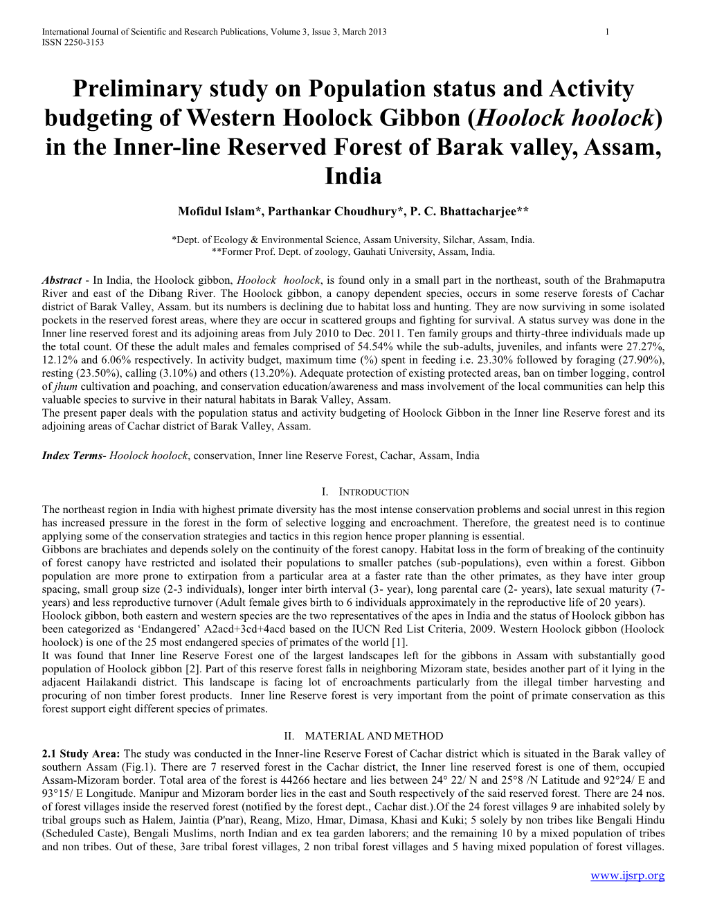 Preliminary Study on Population Status and Activity Budgeting of Western