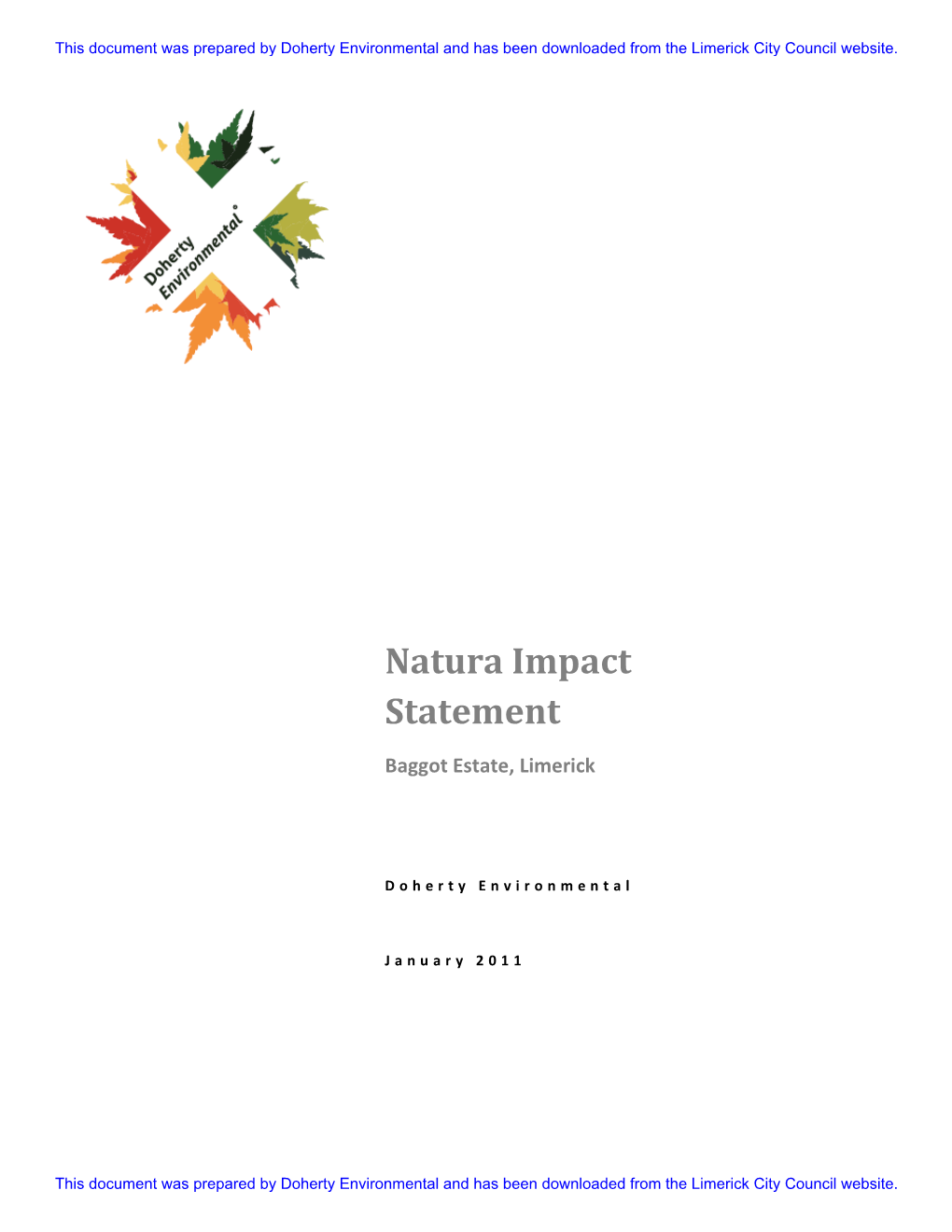 Natura Impact Statement