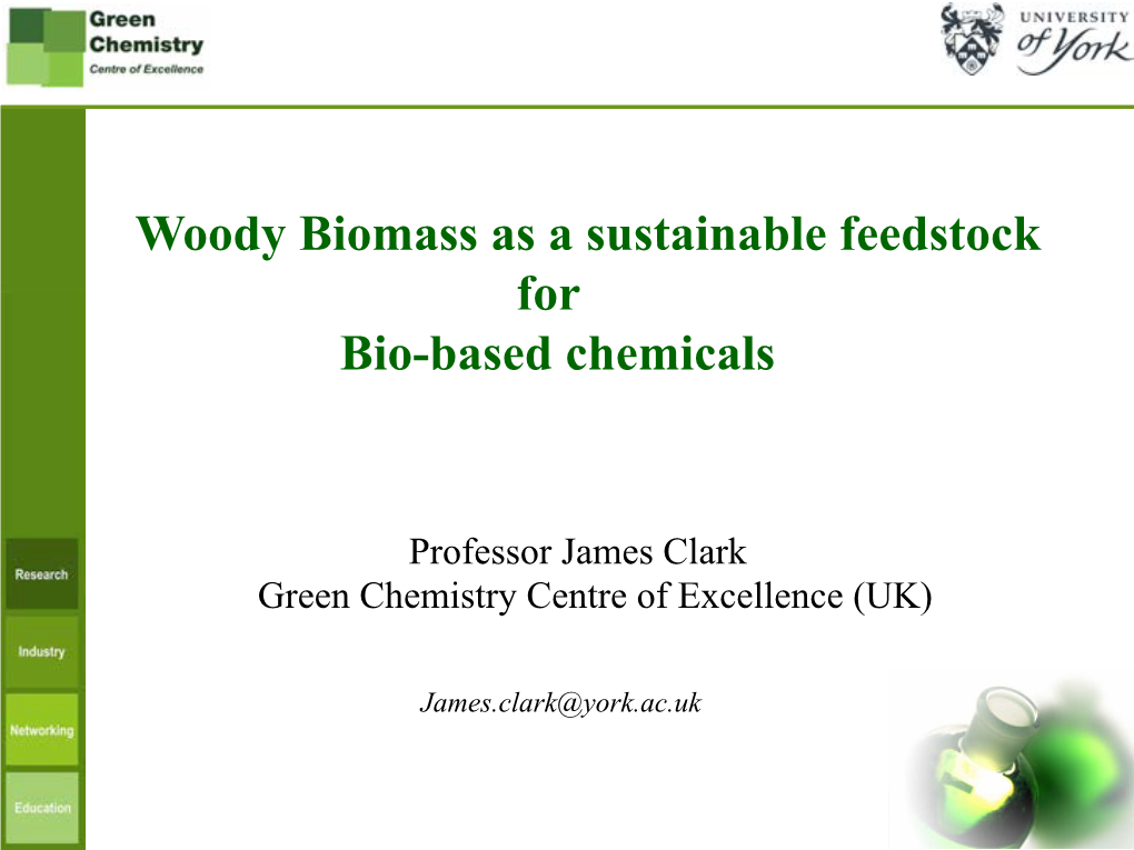 Woody Biomass As a Sustainable Feedstock for Bio-Based Chemicals