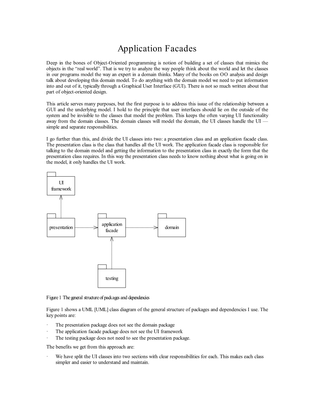 Application Facades