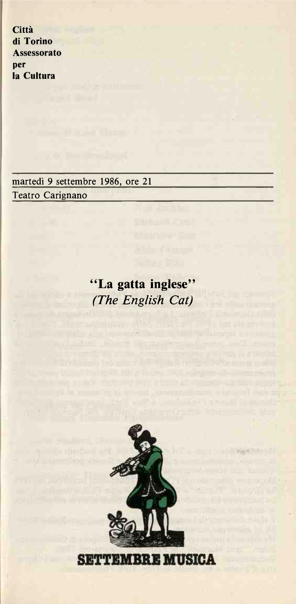 "La Gatta Inglese" (The English Cat)