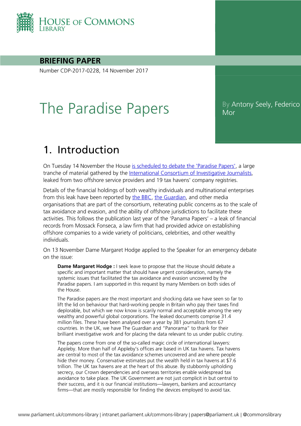 The Paradise Papers Mor