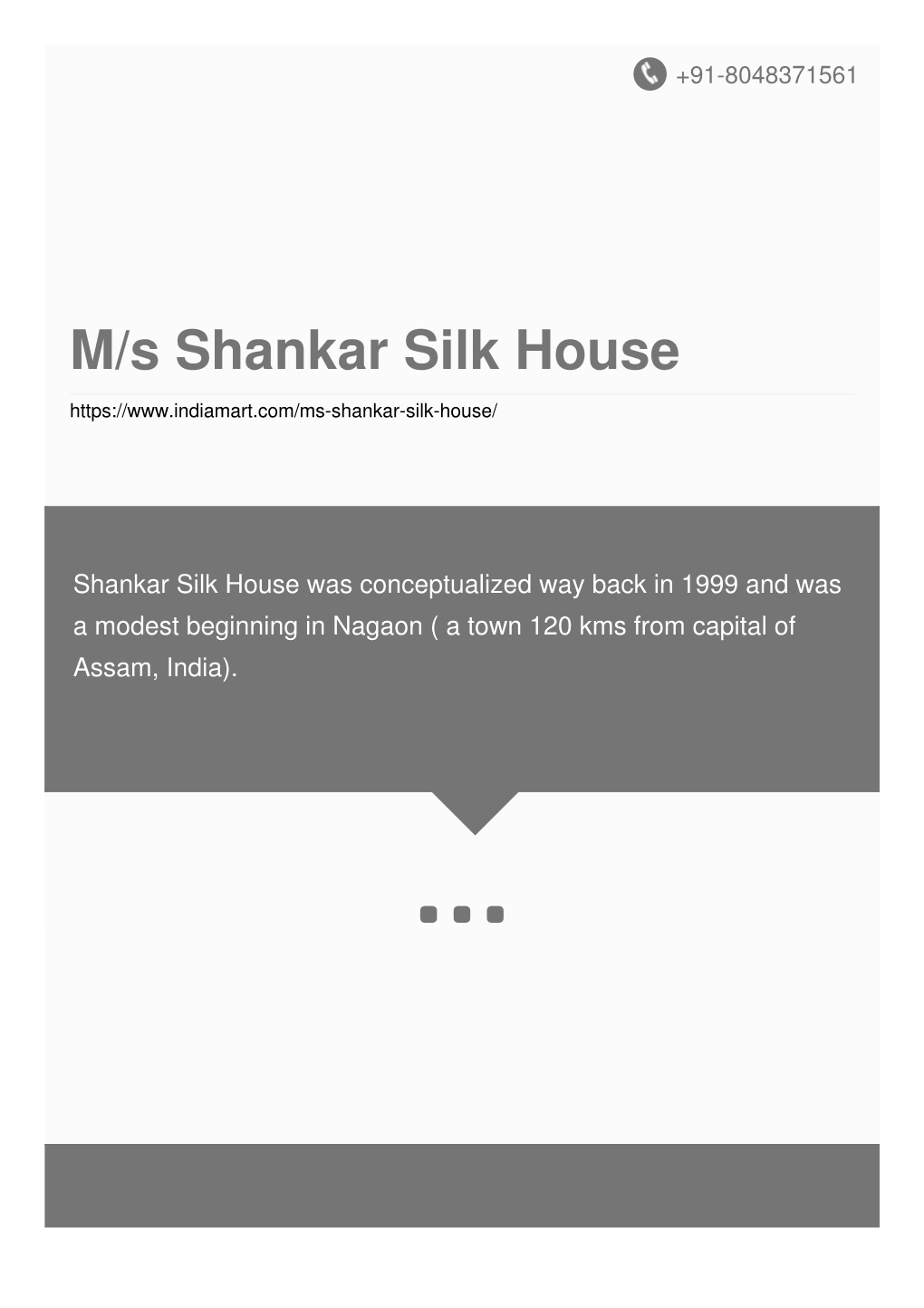 M/S Shankar Silk House