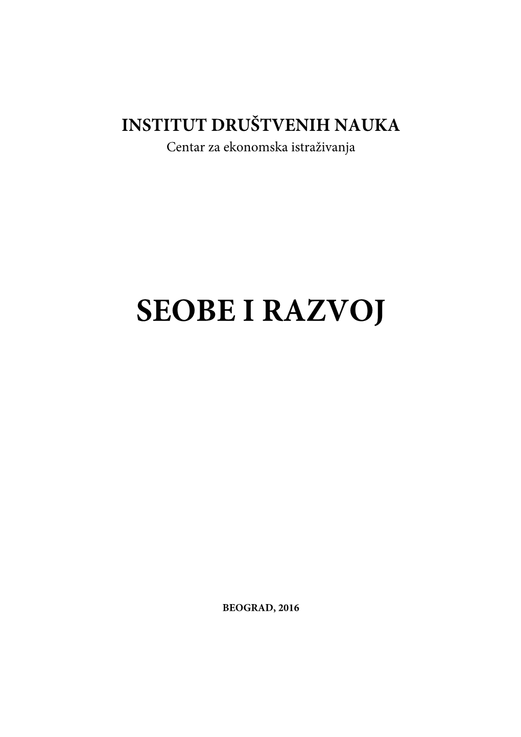 Seobe I Razvoj