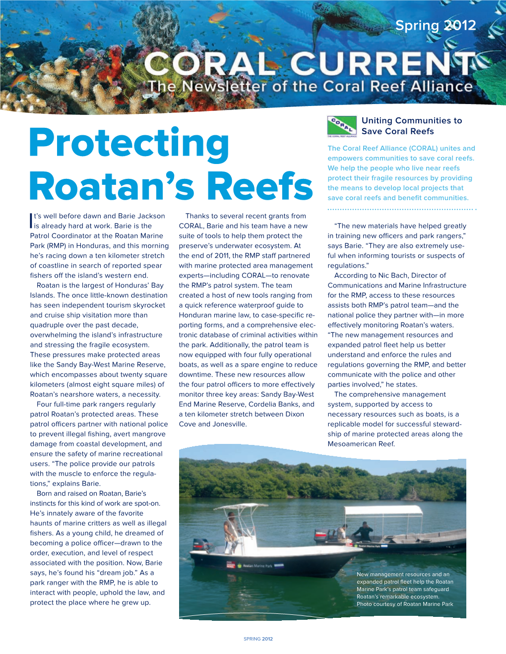 Protecting Roatan's Reefs