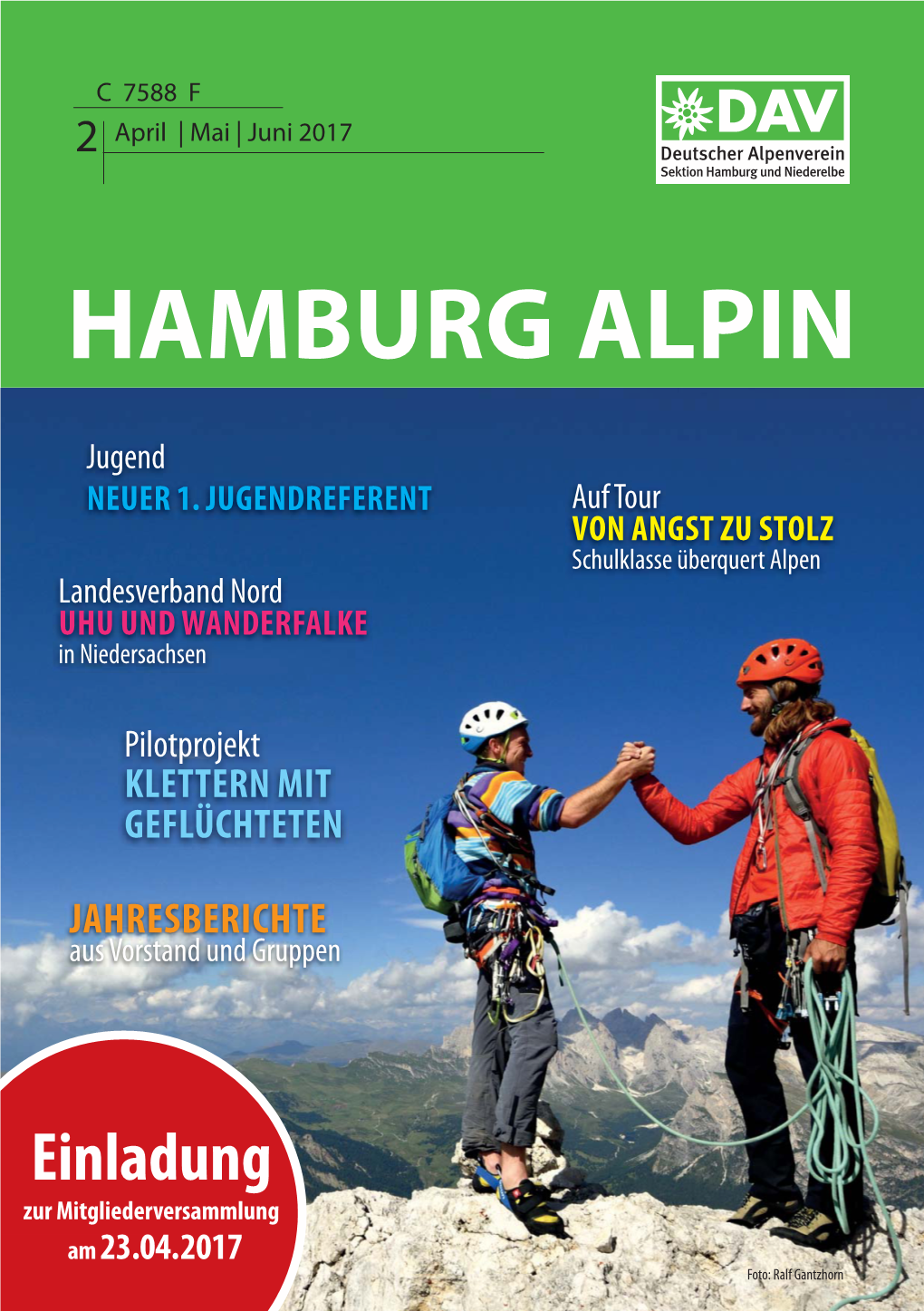 2 April | Mai | Juni 2017 HAMBURG ALPIN