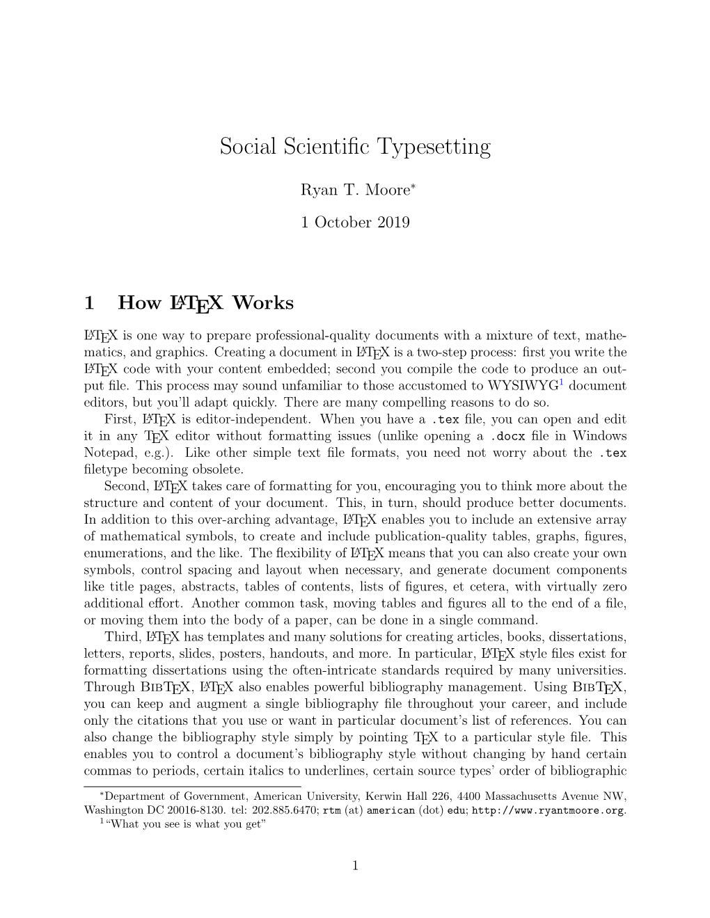 Social Scientific Typesetting