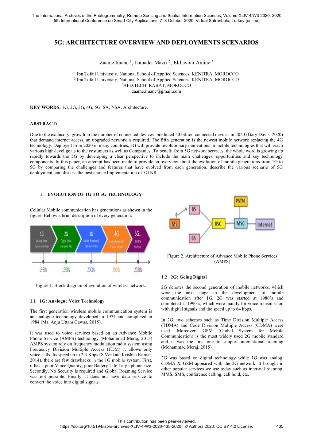 5G: Architecture Overview and Deployments Scenarios