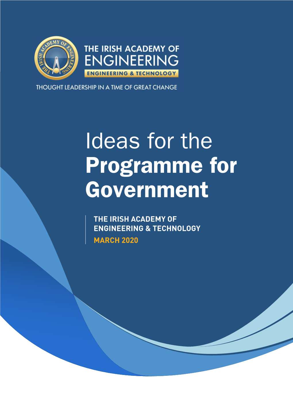 Ideas for the Programme for Government