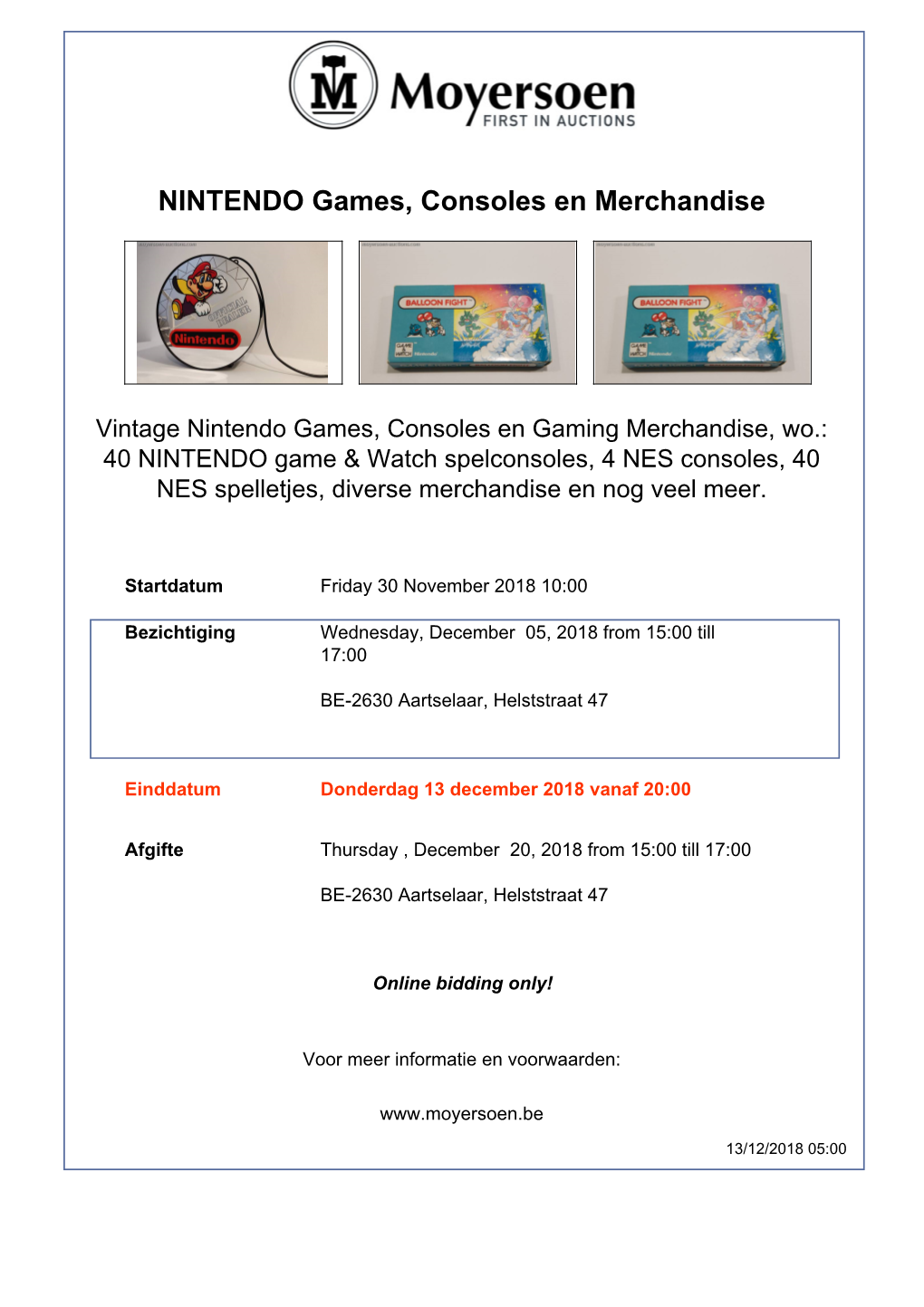 NINTENDO Games, Consoles En Merchandise