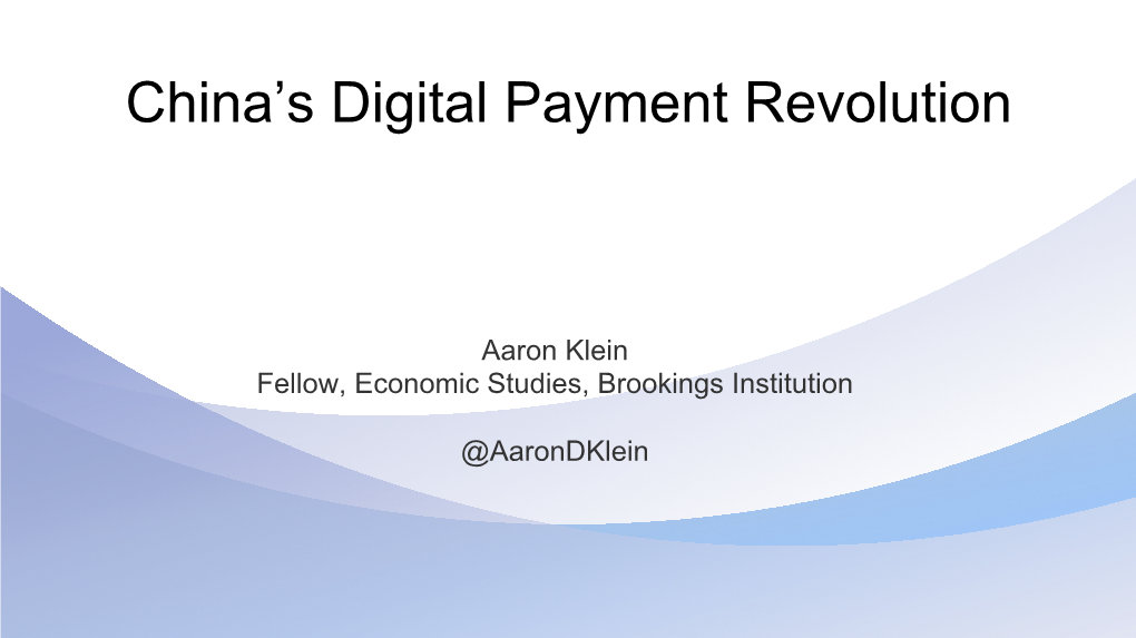 China's Digital Payment Revolution