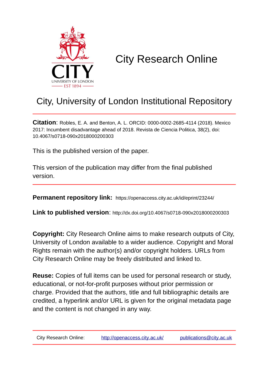 City Research Online