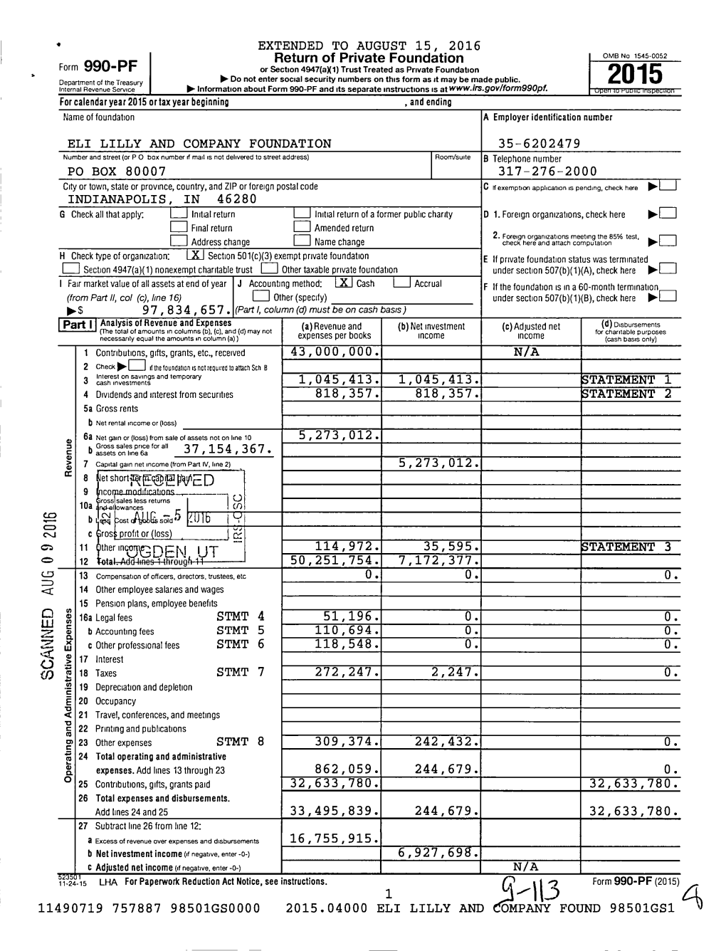 Eli Lilly and Company Foundation