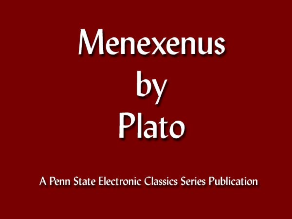 Menexenu by Plato.Pdf