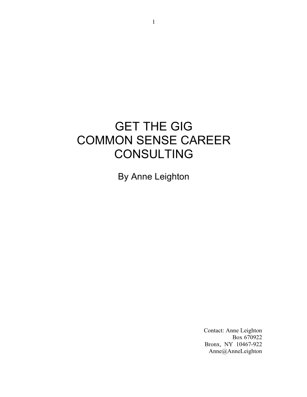 GET the GIG Book