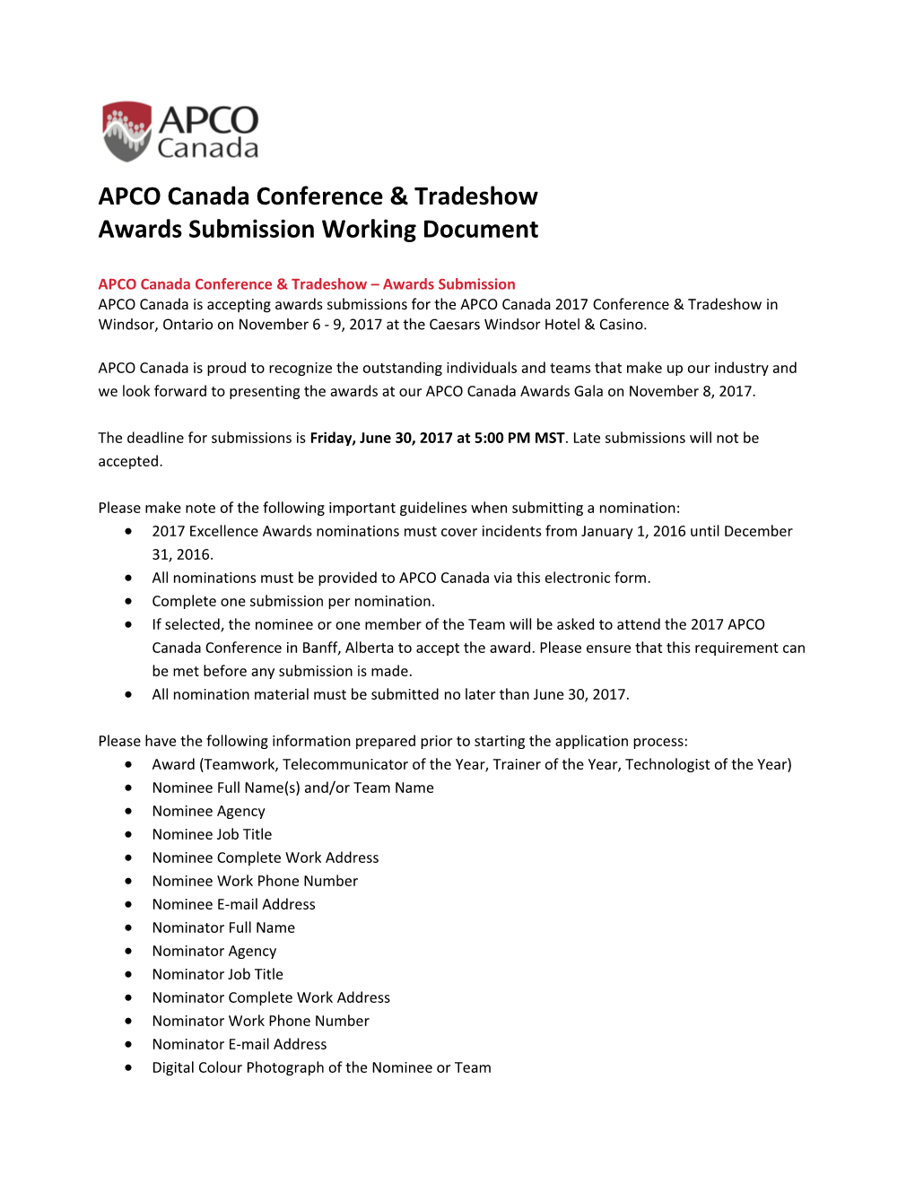 APCO Canada Conference & Tradeshow