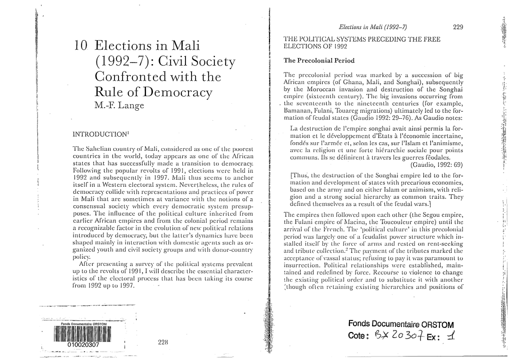 Elections in Mali