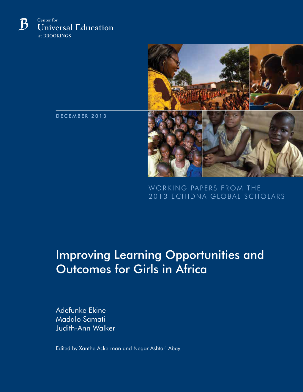 Improving Learning Opportunities and Outcomes for Girls in Africa