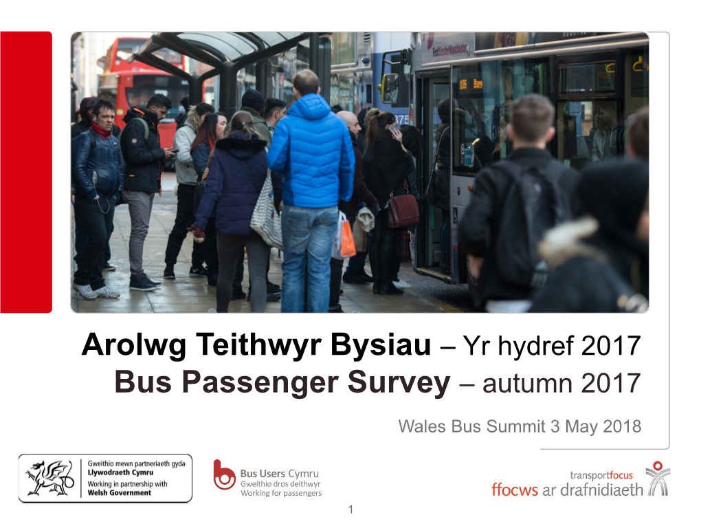 Bus Passenger Survey – Autumn 2017