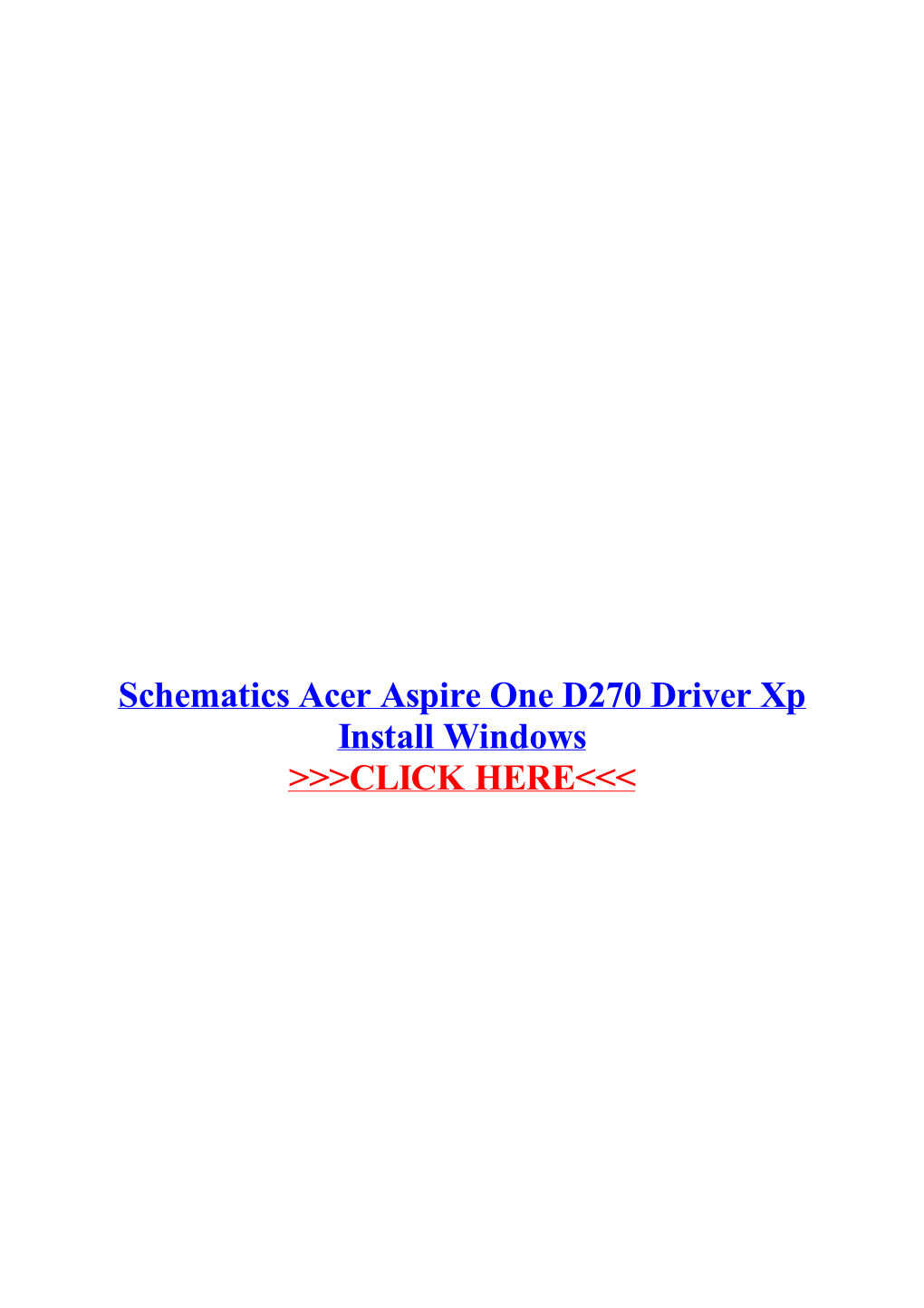 Schematics Acer Aspire One D270 Driver Xp Install Windows