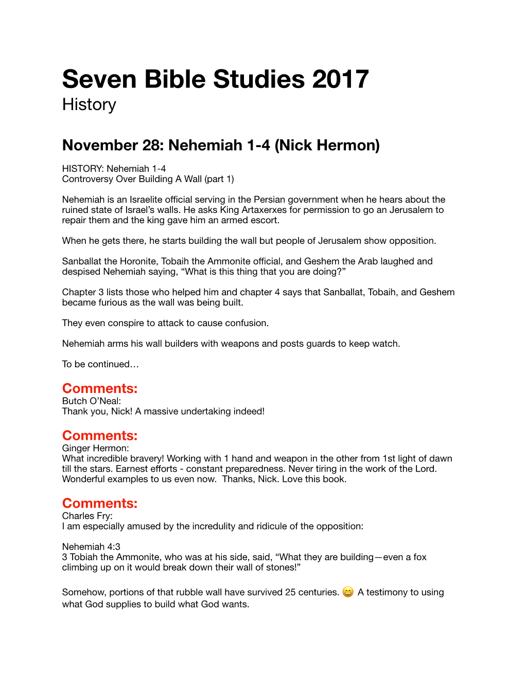 11 Seven Bible Studies 2017 History-Nehemiah