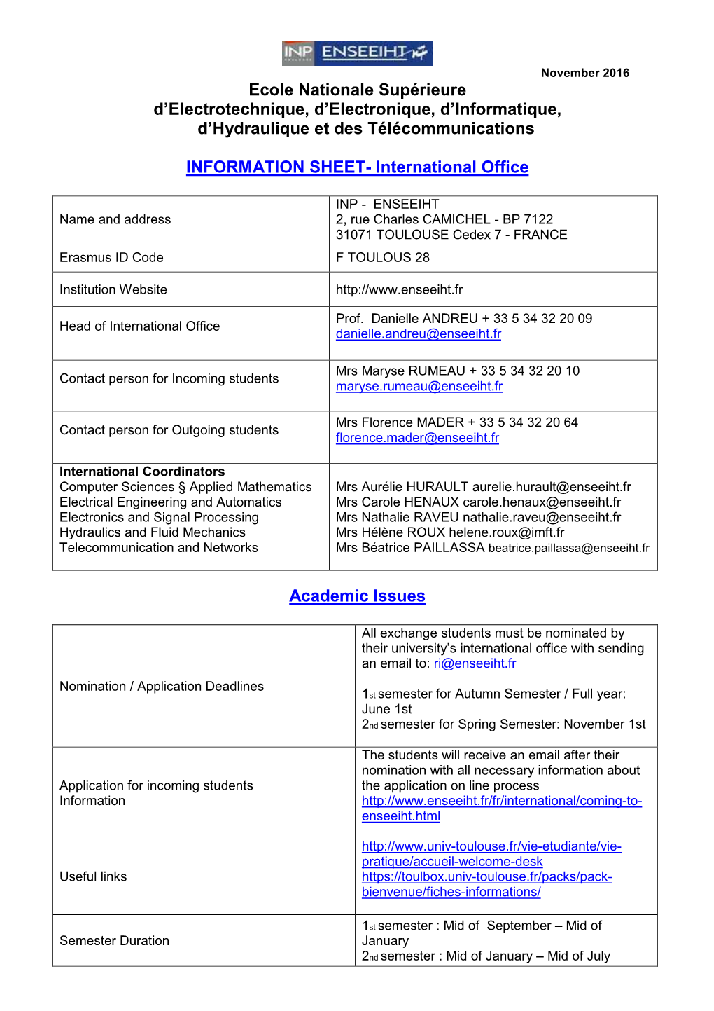 ENSEEIHT RI Info Sheet Octobre 2016