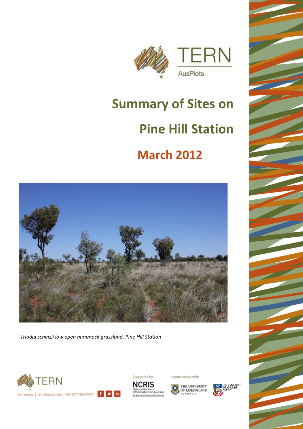 Summary of Sites on Pine Hill Station