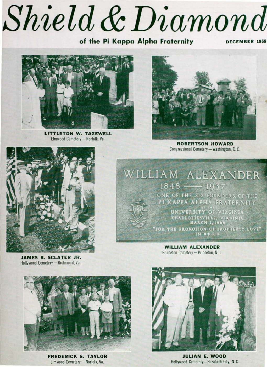 Of the Pi Kappa Alpha Fraternity DECEMBER 1958