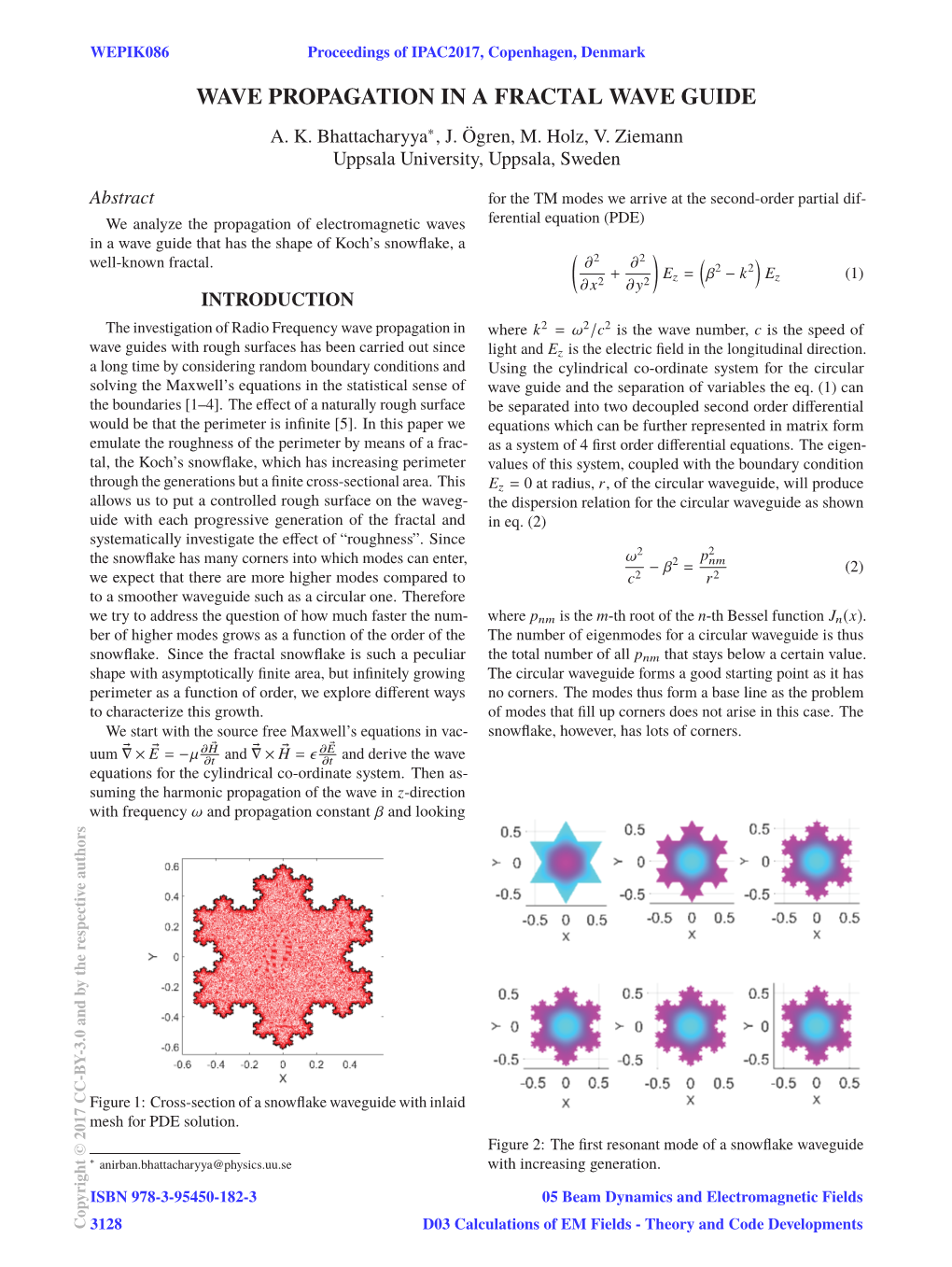 Wave Propagation in a Fractal Wave Guide