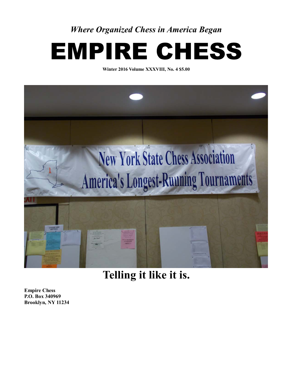 Where Organized Chess in America Began