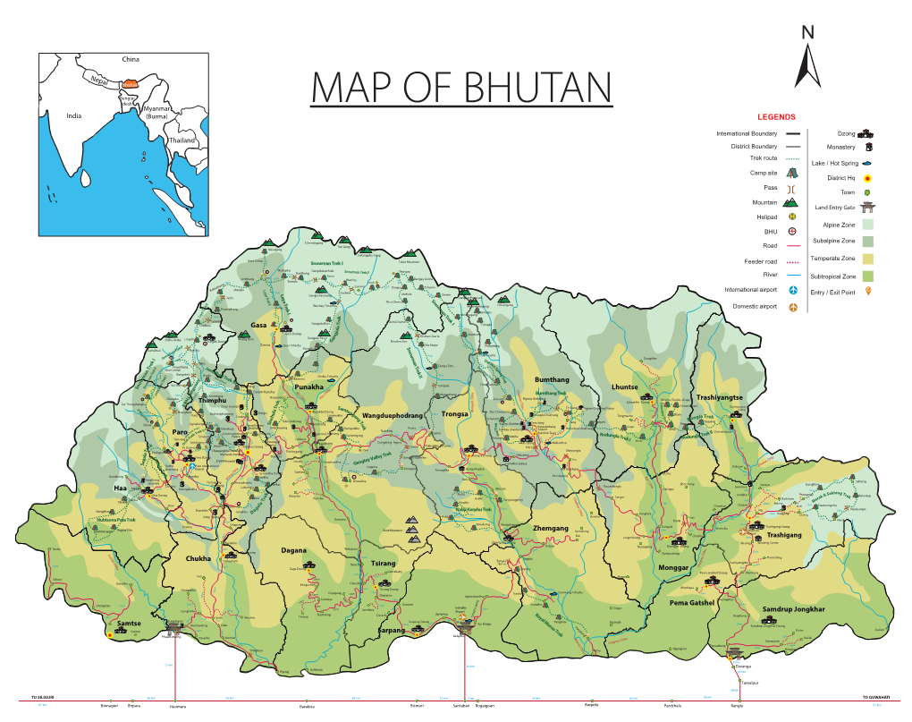 TCB Bhutan Map UPDATED
